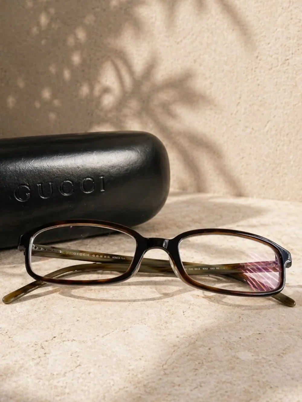 Gucci GG1504 Eyeglass Frames Tortoise Brown Italy Vintage RX Optical Glasses